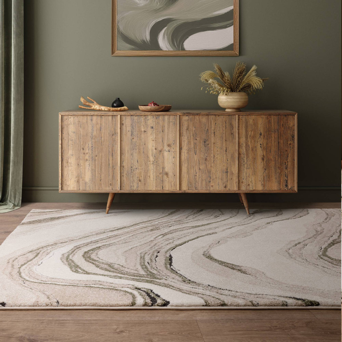 Milo Quartz Green Rug