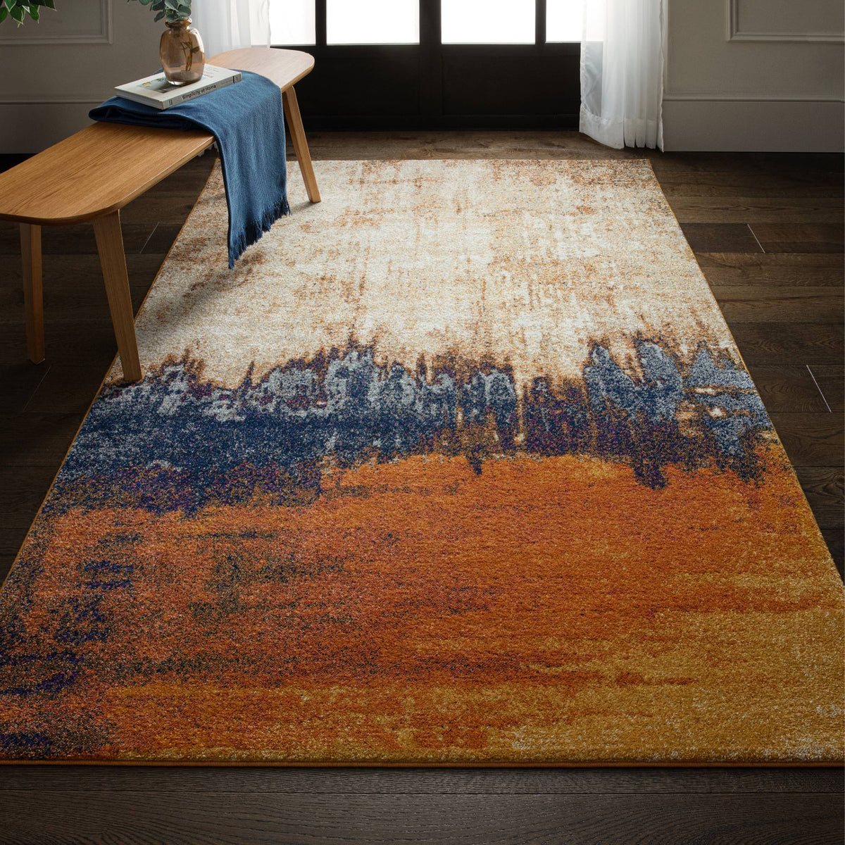 Novia Distress Orange Rug