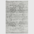 Alvo Rugs Novella antique grey area rug with a distressed traditional pattern and soft polypropylene pile.