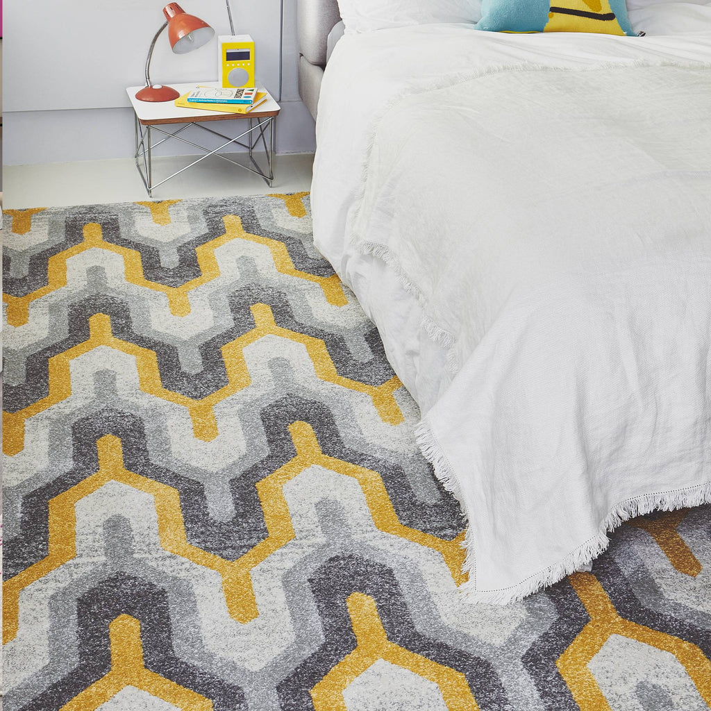 Novia Geo Yellow Rug