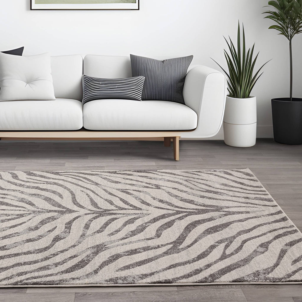 Novia Zebra Grey Rug
