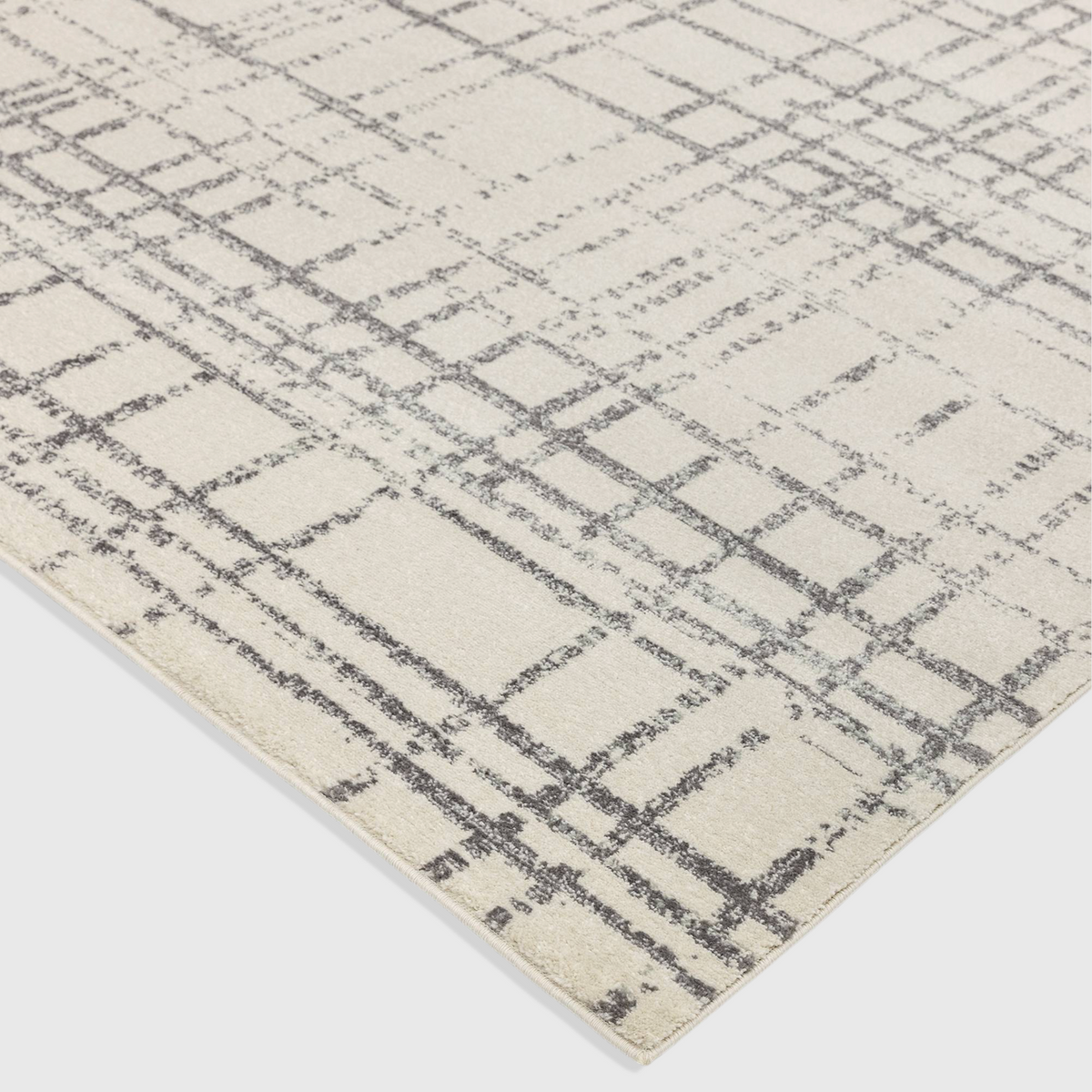 Novia Grid Grey Rug