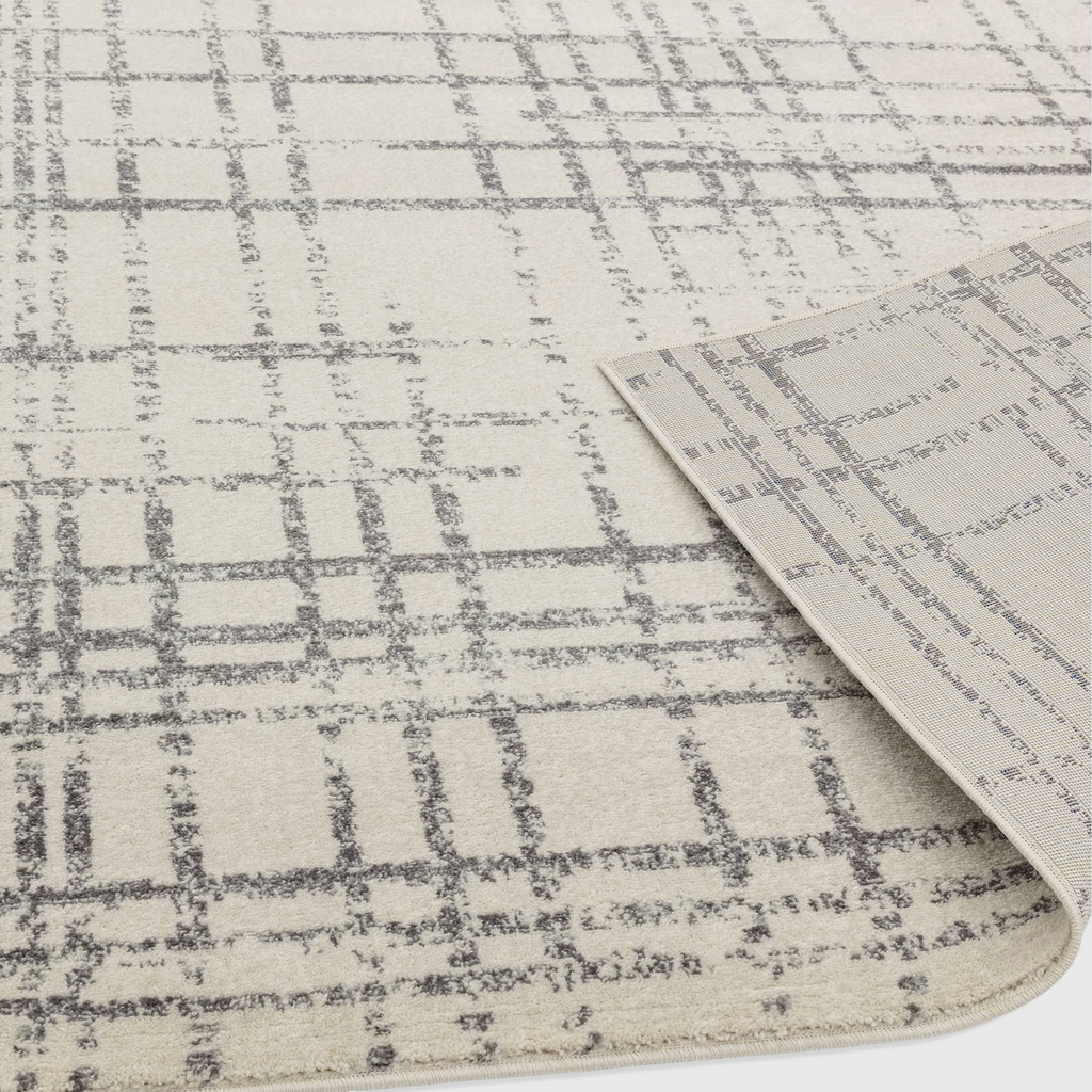 Novia Grid Grey Rug