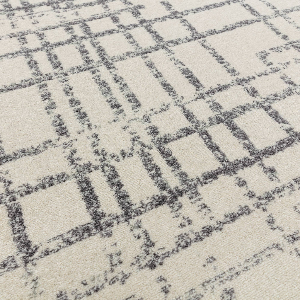 Novia Grid Grey Rug