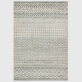 Alvo Rugs Novella Nv35 Aztec grey rug with Moroccan geometric patterns in soft silver and charcoal tones.