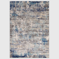 Alvo Rugs Novella Illusion Nv40 abstract rug featuring vibrant blue and grey tones in a durable polypropylene pile.