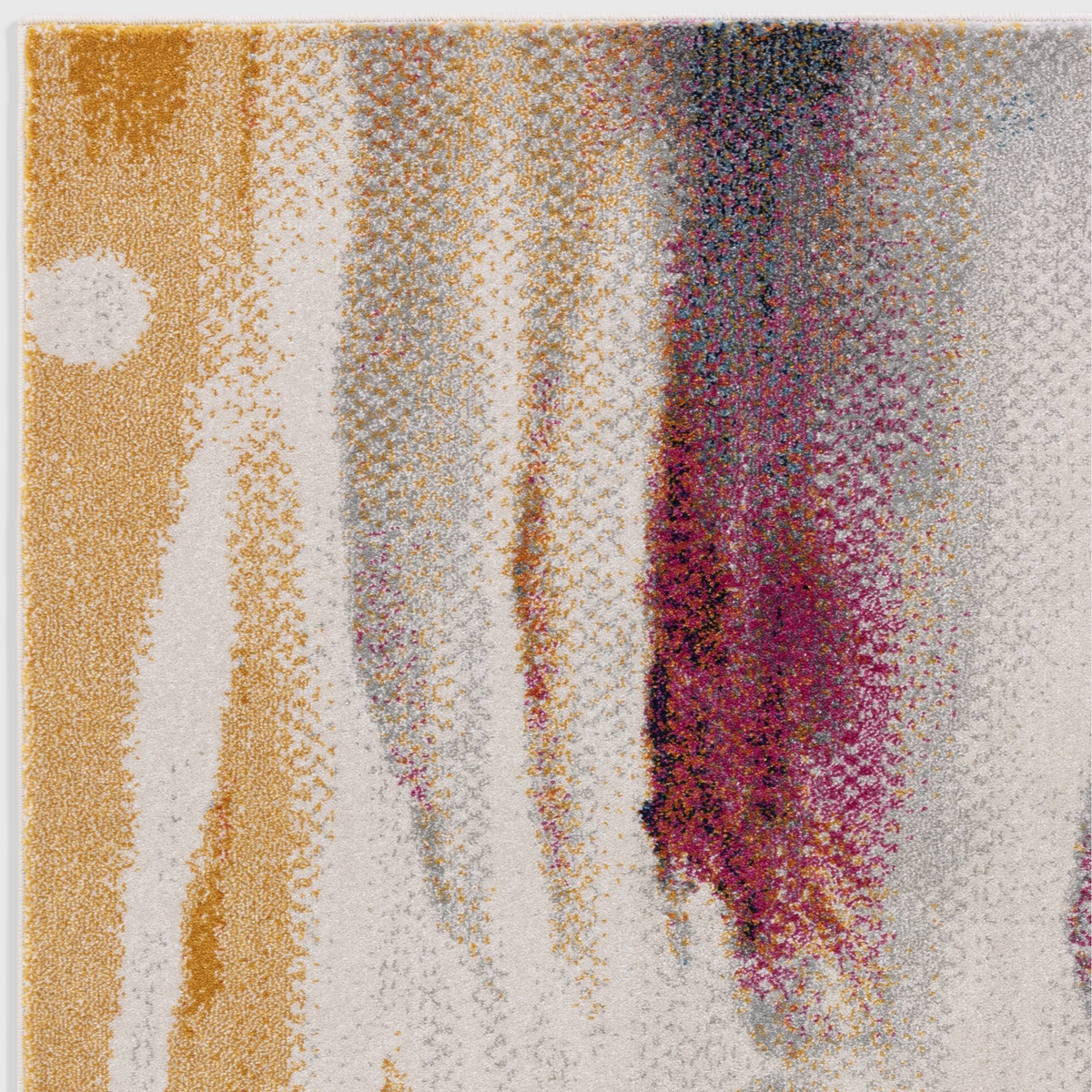 Alvo Rugs Novella Vista Nv42 abstract rug featuring vibrant multi-coloured patterns on a soft polypropylene pile.