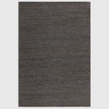 Alvo Rugs Oaks charcoal flatweave rug made from hand-woven jute and cotton blend with a textured finish.