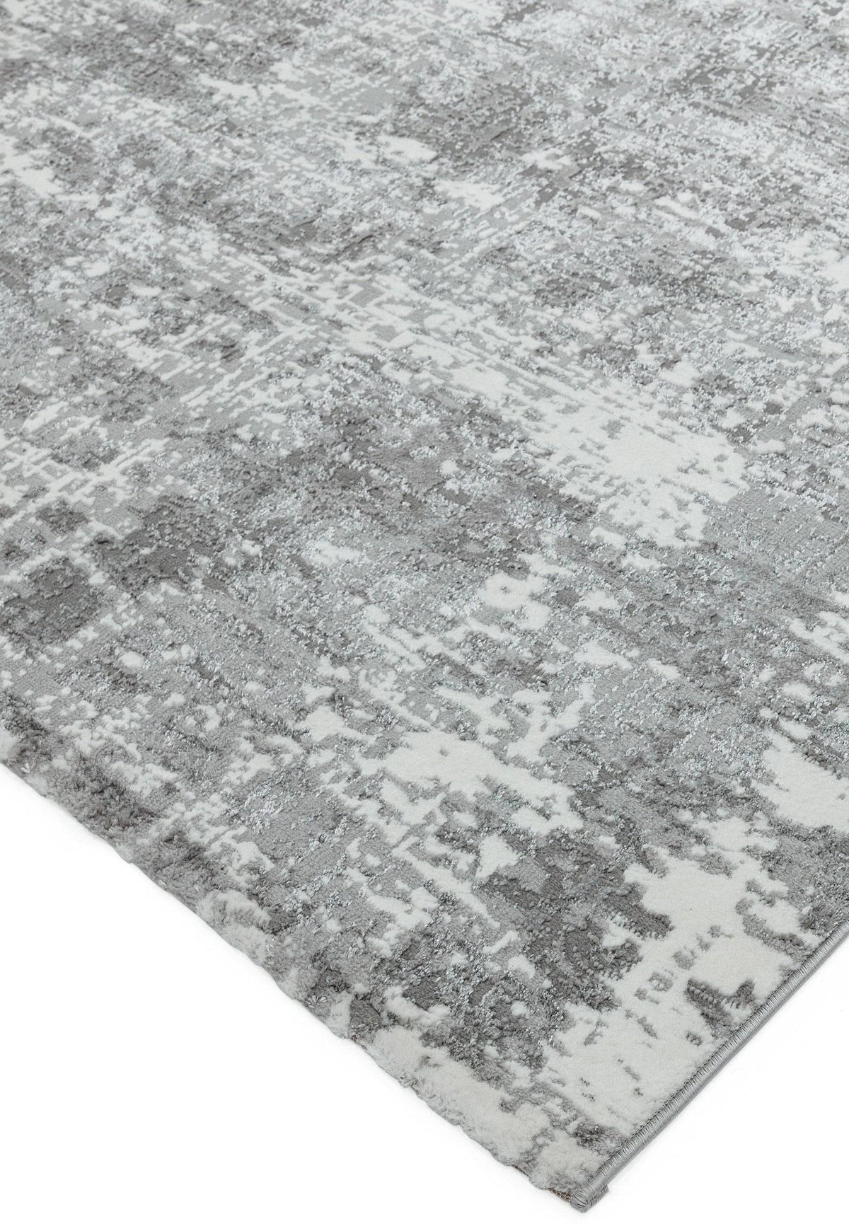 Orello Abstract Silver Rug