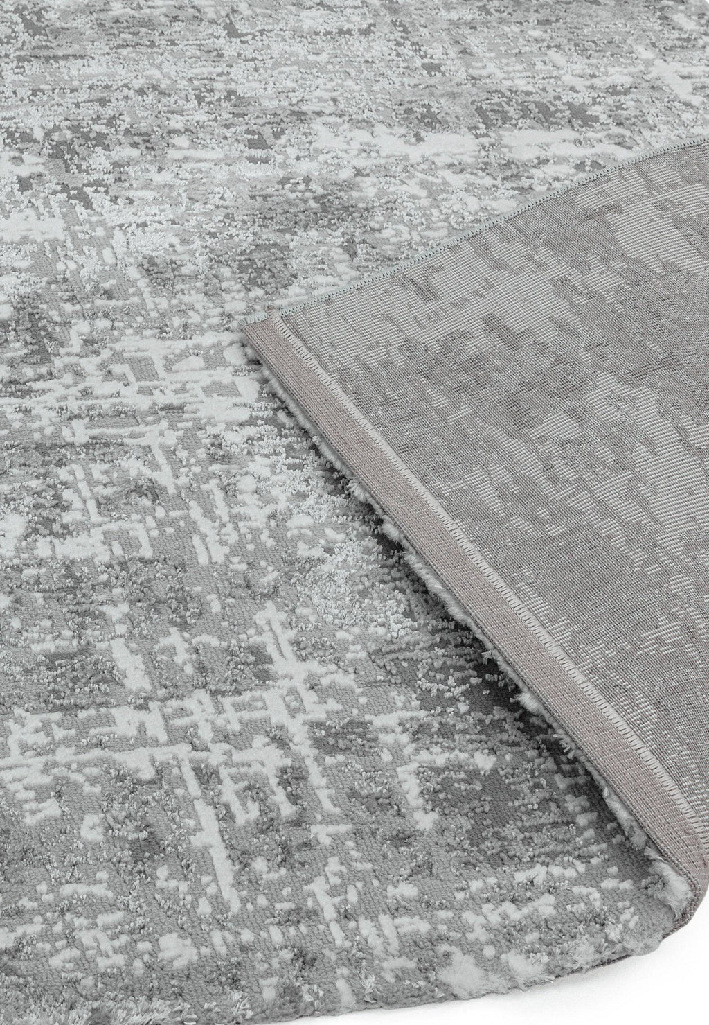 Orello Abstract Silver Rug