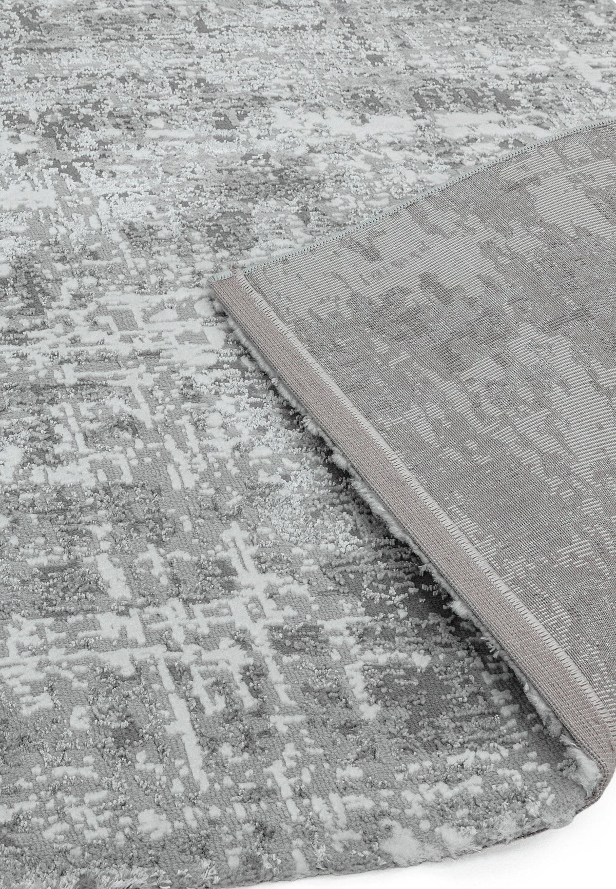 Orello Abstract Silver Rug