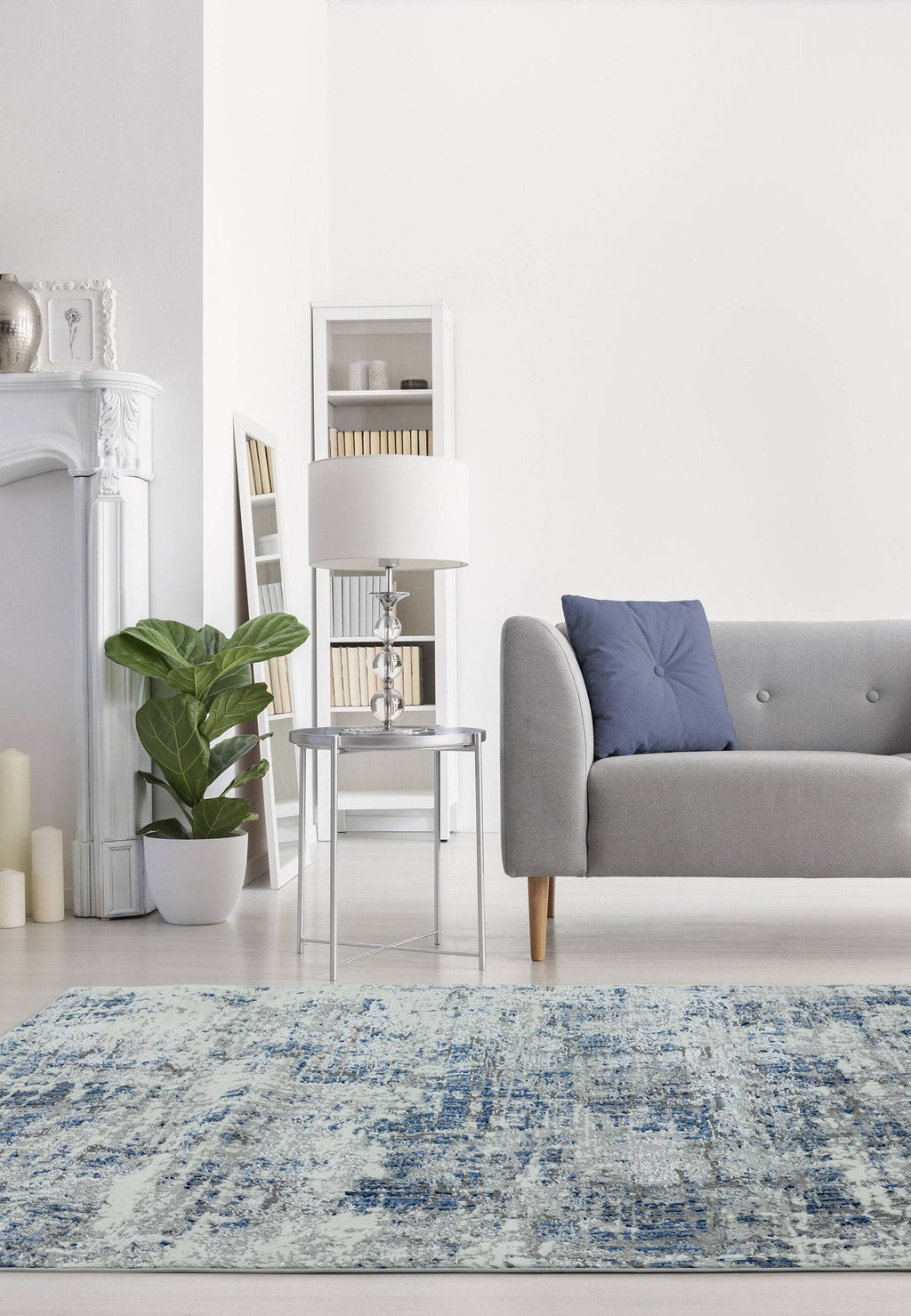 Orello Abstract Blue Rug