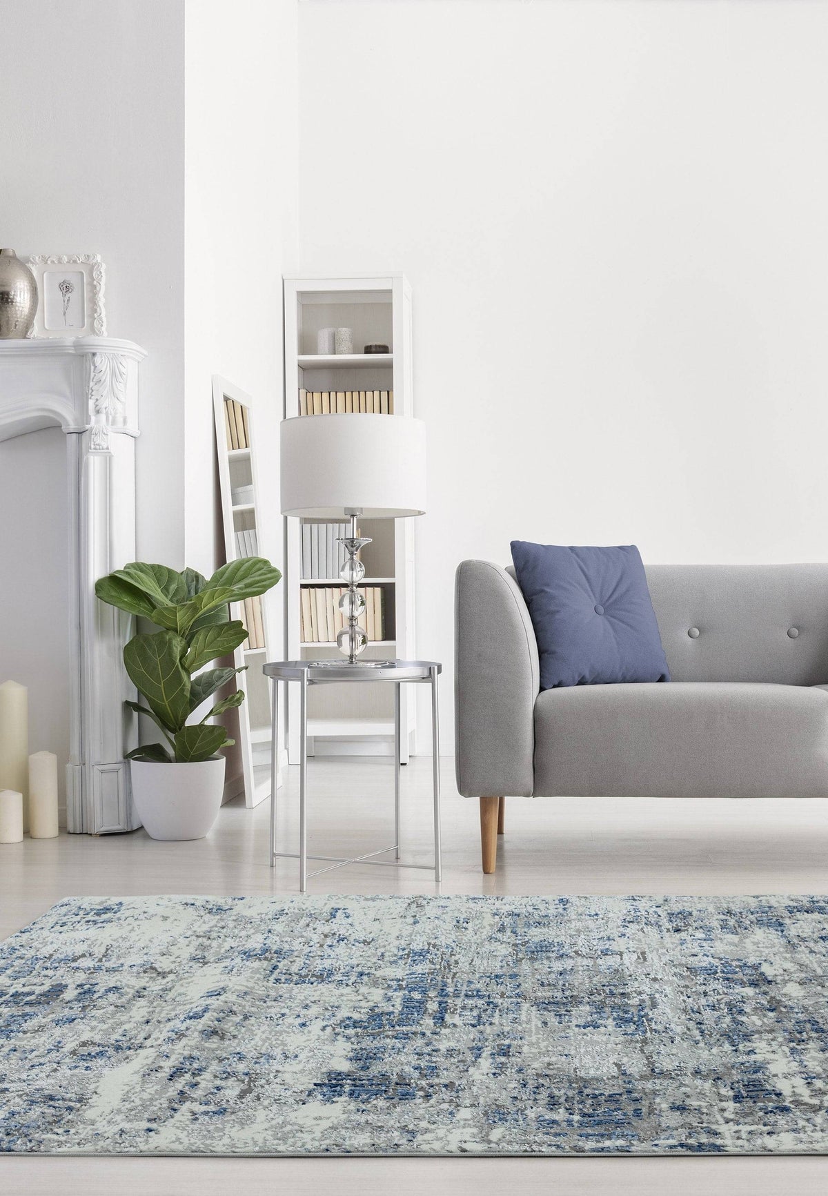 Orello Abstract Blue Rug