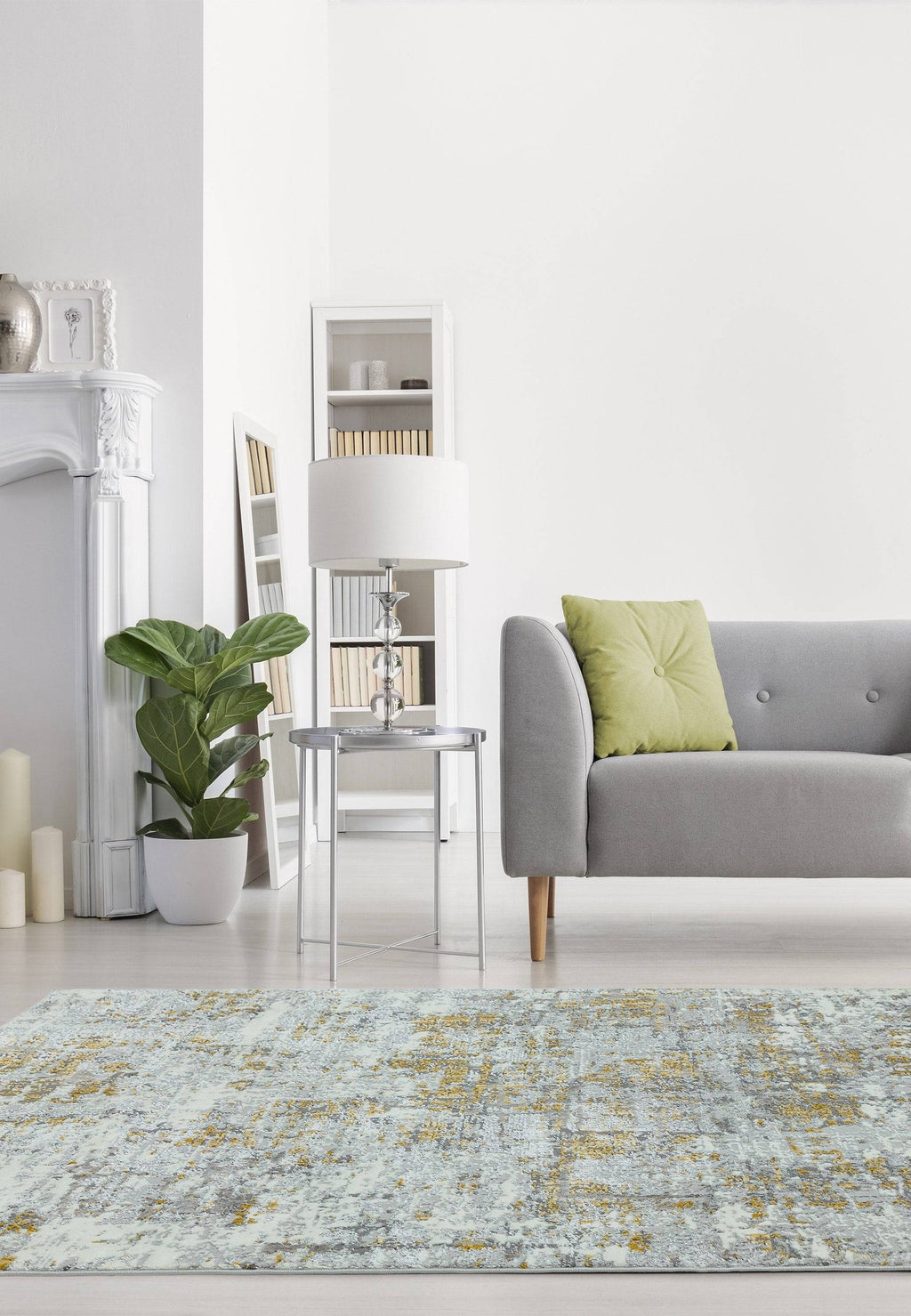 Orello Abstract Yellow Rug
