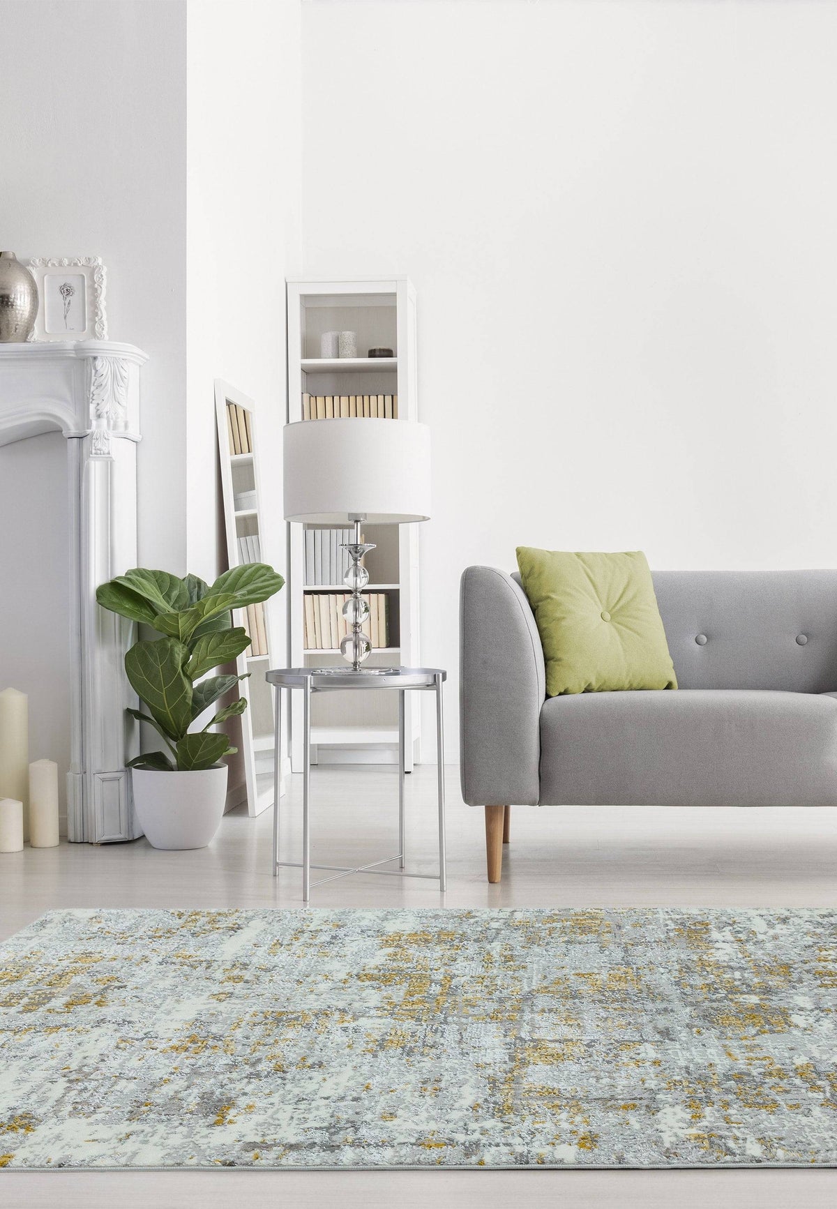 Orello Abstract Yellow Rug