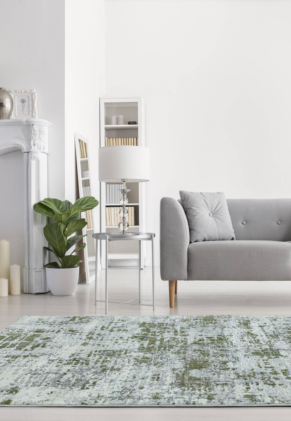 Orello Abstract Green Rug