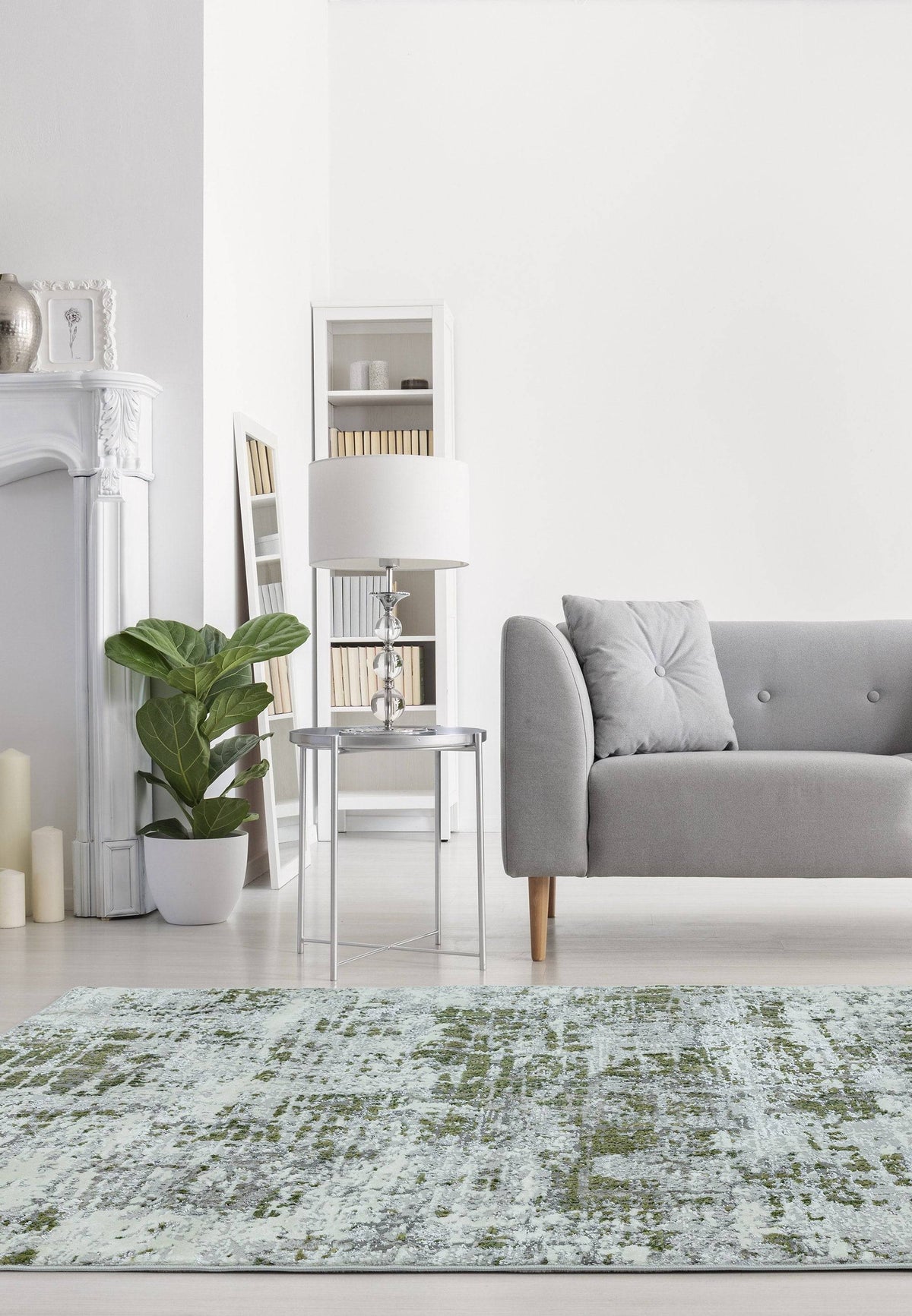 Orello Abstract Green Rug