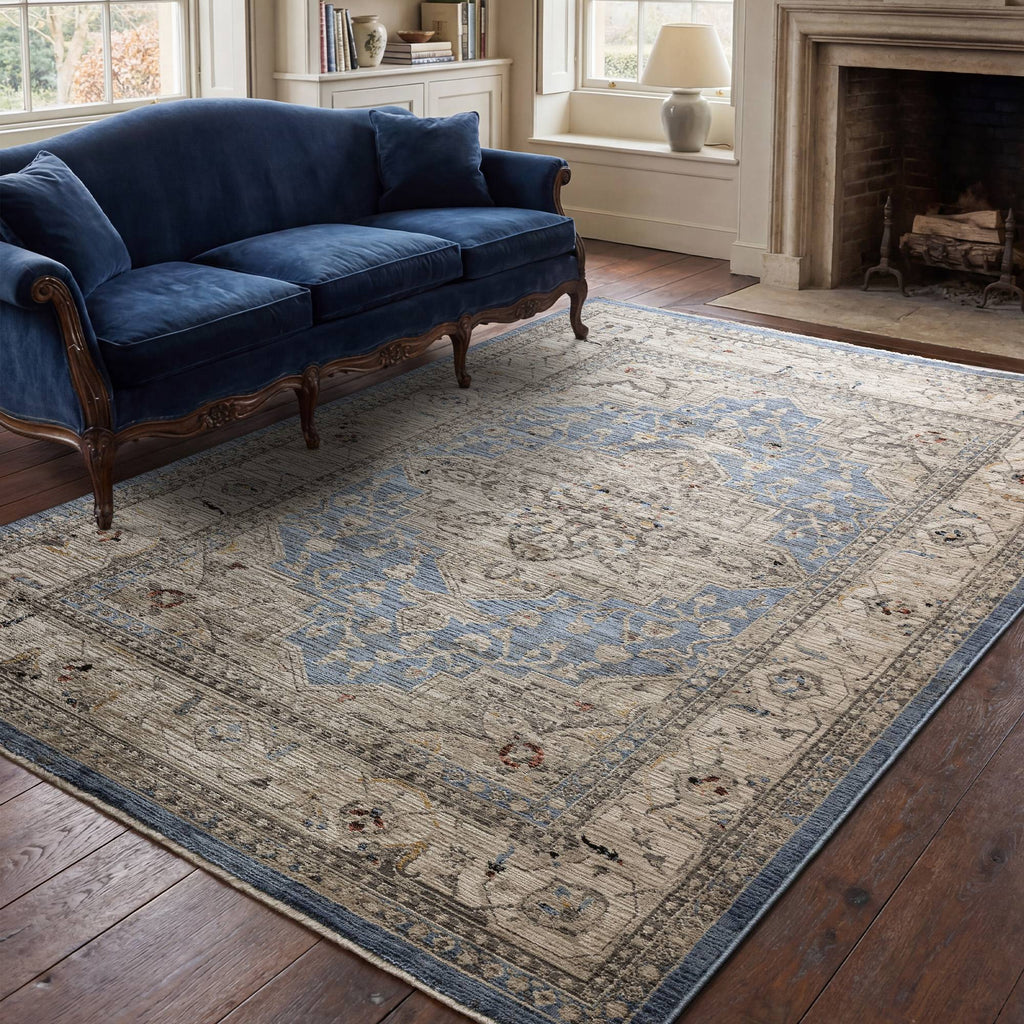 Sovra Blue Medallion Rug