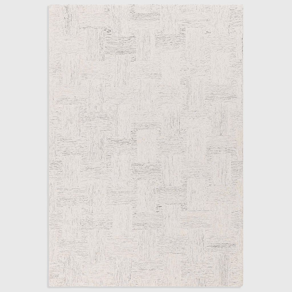 Theo Hatch White & Black Rug