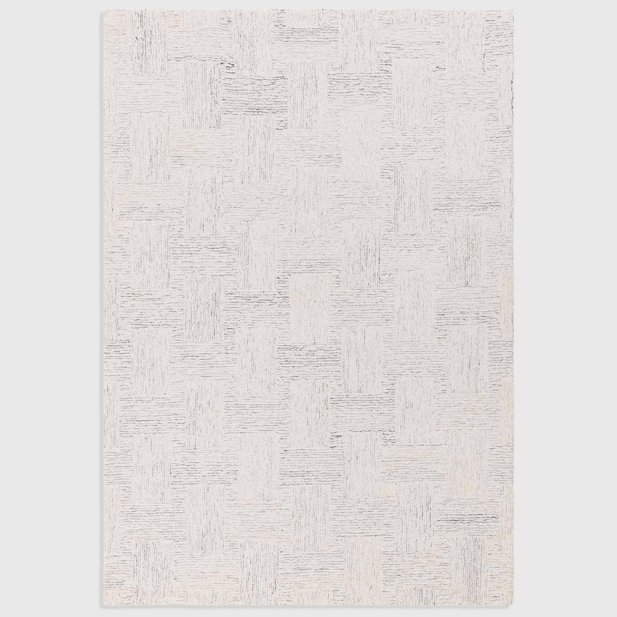 Theo Hatch White & Black Rug