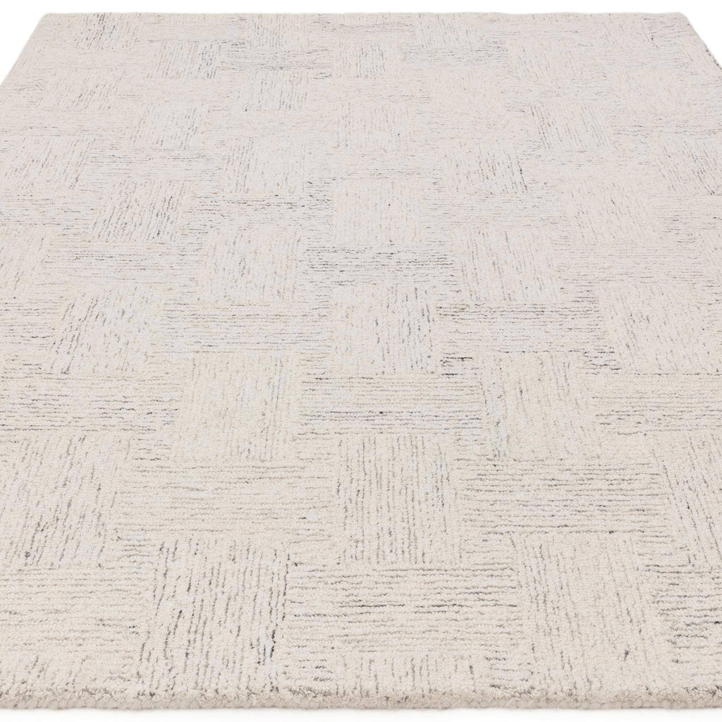 Theo Hatch White & Black Rug