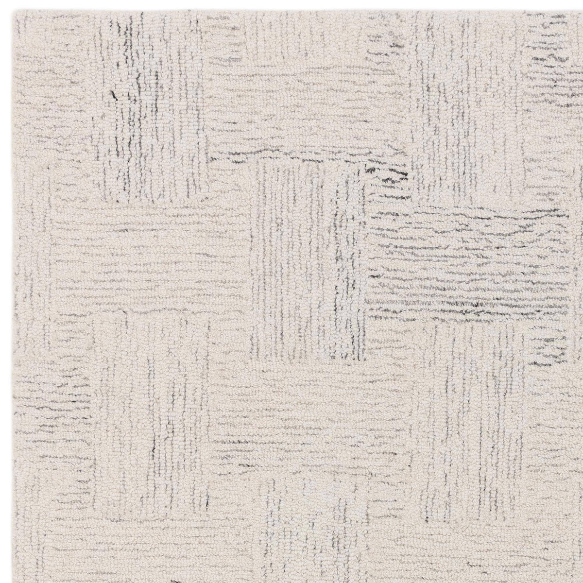 Theo Hatch White & Black Rug