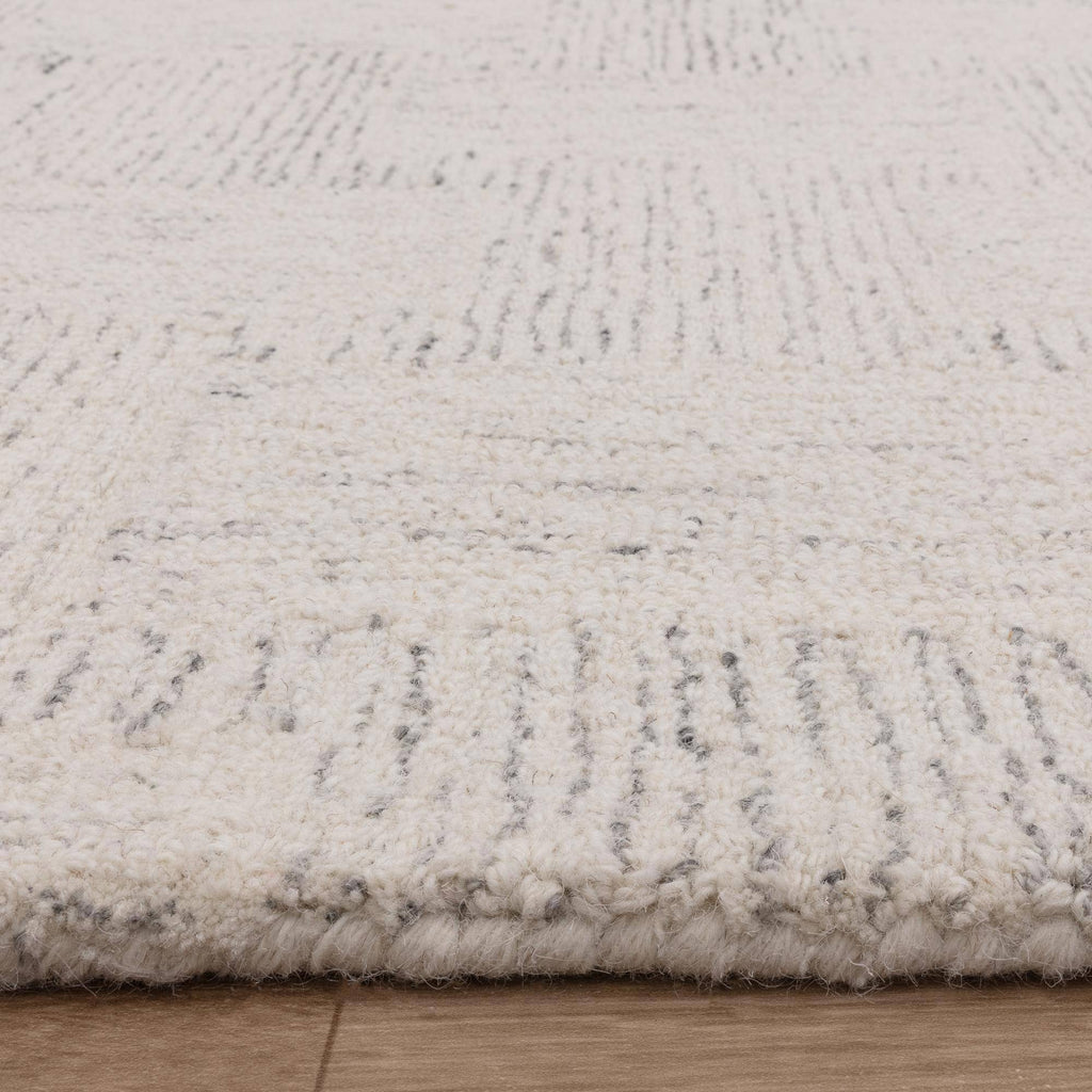 Theo Hatch White & Black Rug