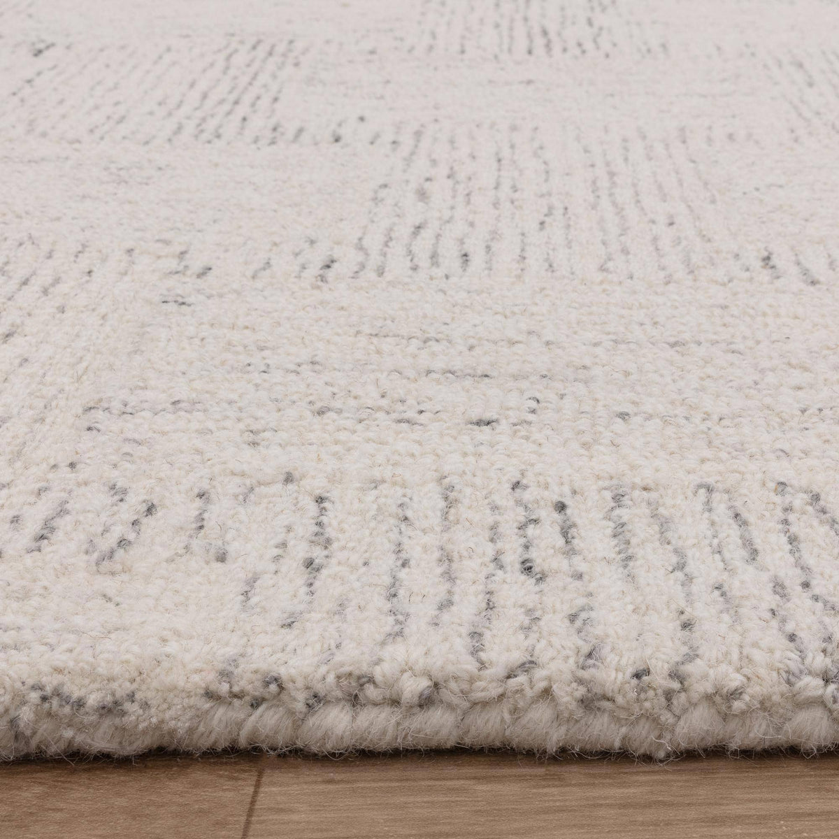 Theo Hatch White & Black Rug