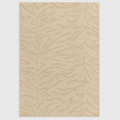 Alvo Rugs Tigris Sand wool rug with a beige abstract pattern featuring high-low cut and loop pile texture