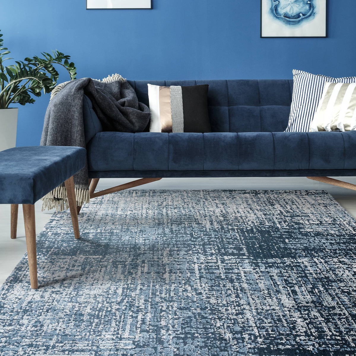 Toronto Petrol Blue Rug